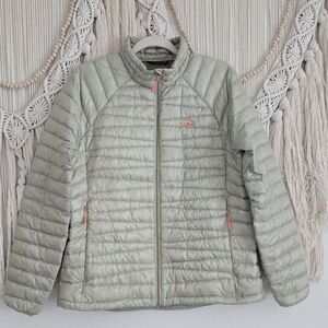 LL Bean Women Ultralight 850 Packable Light Zip Down Jacket hoodie Size: M PET